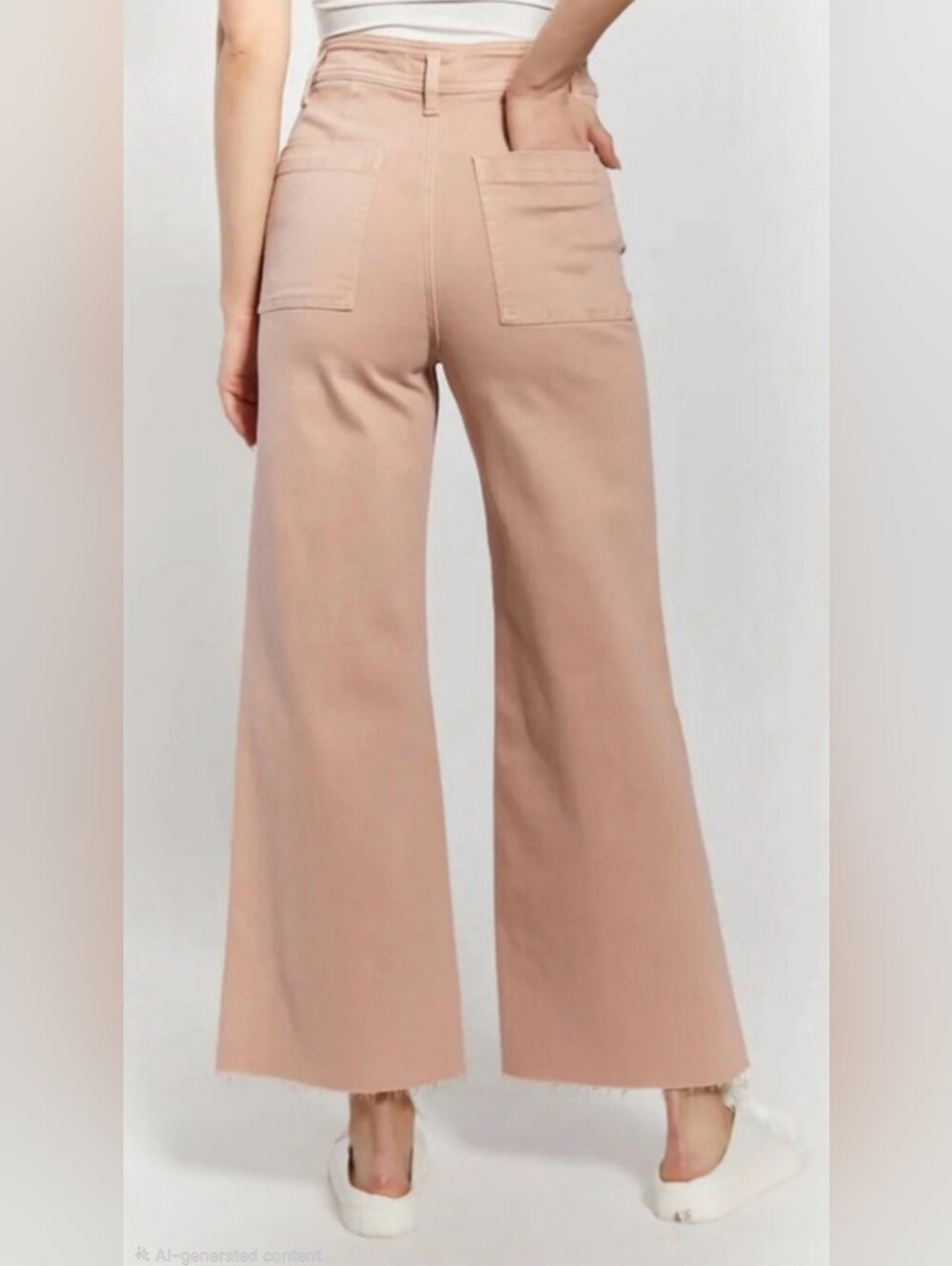 Oat New York Wide-Leg Jeans in Light Rose